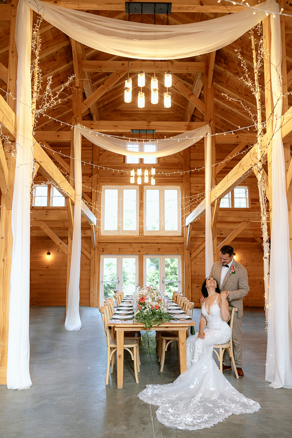 current use of the Barn as a wedding venue. To be transformed into a proto fort